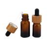 Buy cheap Empty Hot Stamping 50ml Amber Dropper Bottles With Wooden Head from wholesalers