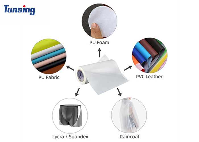 Waterproof Fabric TPU Hot Melt Adhesive Film Hardness 72±2 Shore A with Release Paper
