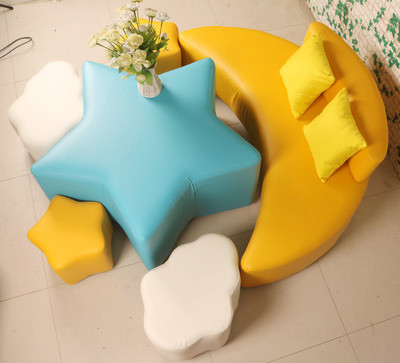 Leather Children Sofa Chair 35*28*35c For Living Room