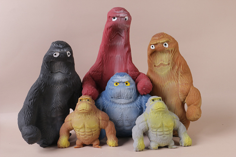Children's Pinch Toy Gorilla Vent Pinch Slow Rebound Toy Decompression Sand Molding Soft Glue