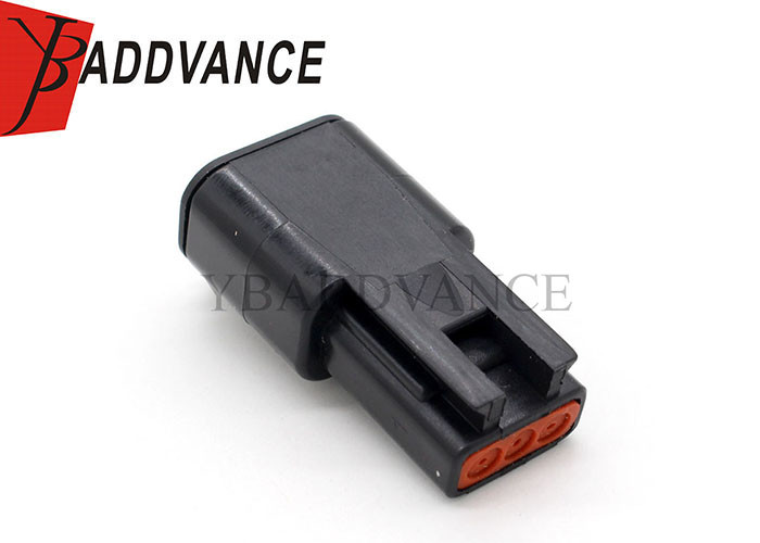 DTM04-3P-E004 Deutsch Automotive Connectors 3 Pin Receptacle Black Color