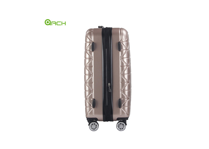Ergonomic ABS PC Expandable Spinner Hard Shell Suitcases For Airpale Traveling