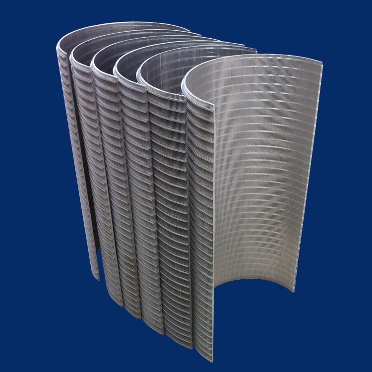 wedge wire screen panel or v wire filter plate or johnson screen plate / arc screen plate / sieve bend screens