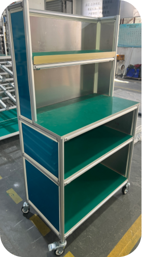 Lean pipe workbench/Assembly line