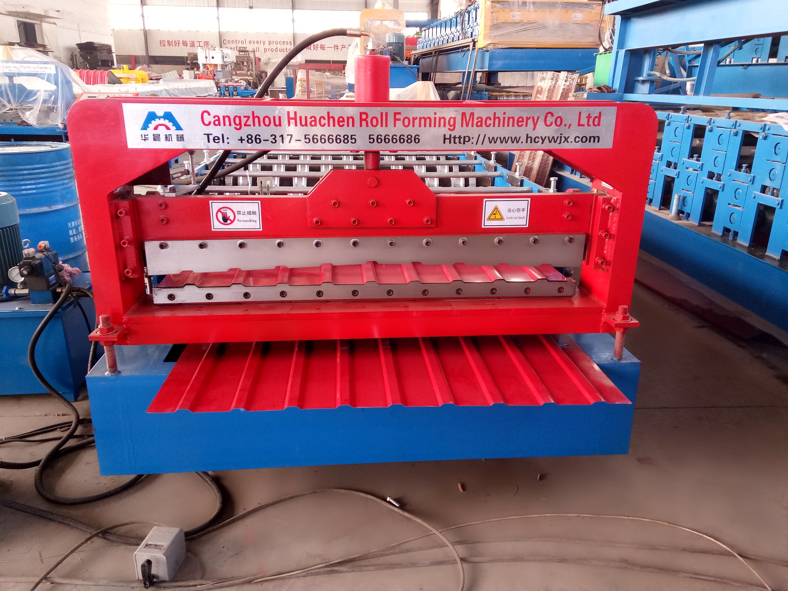 Corrugated Profile Roofing Sheet Bending Machine / Roll Forming Machine