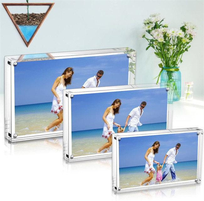 Plastic Acrylic Waterproof Clear Acrylic Photo Frame 4x6 Inch 10+10mm