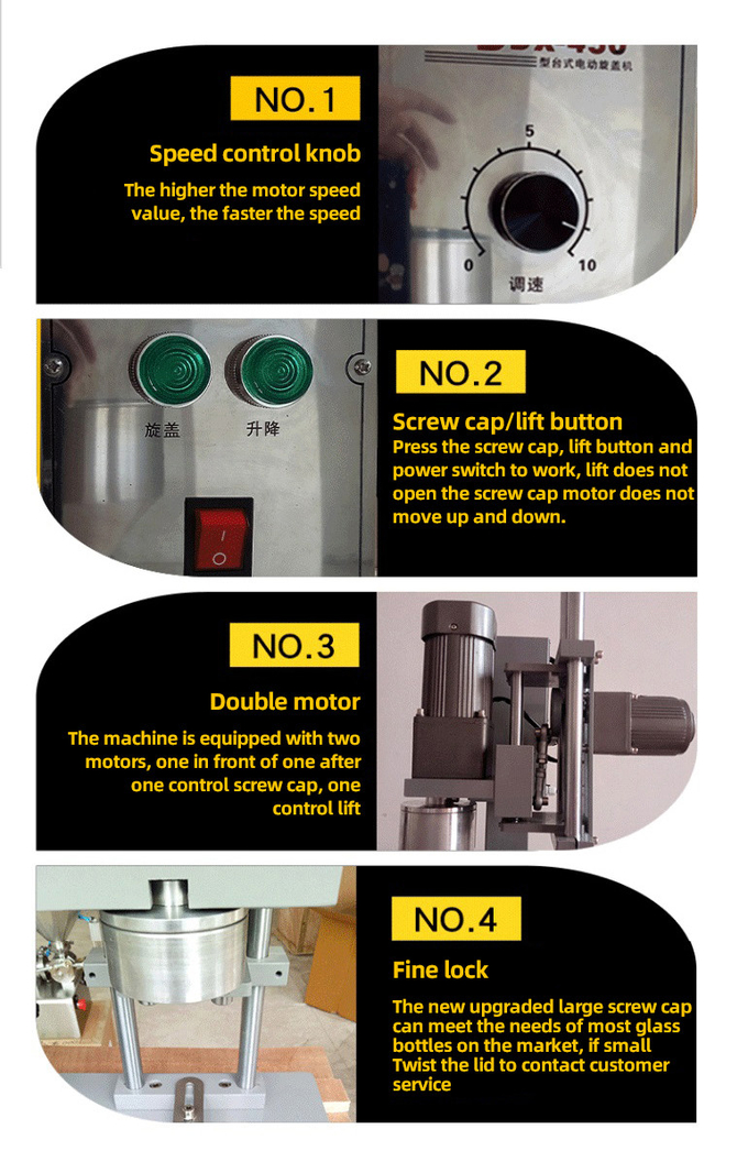 Semi Automatic Horizontal Tin Can Sealing Machine Shampoo Plastic Trigger Spray Bottle Capping Machine