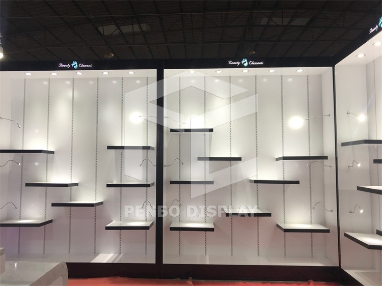 16mm Thick MDF Wig Wall Display OEM Full Lace For Barber Stations