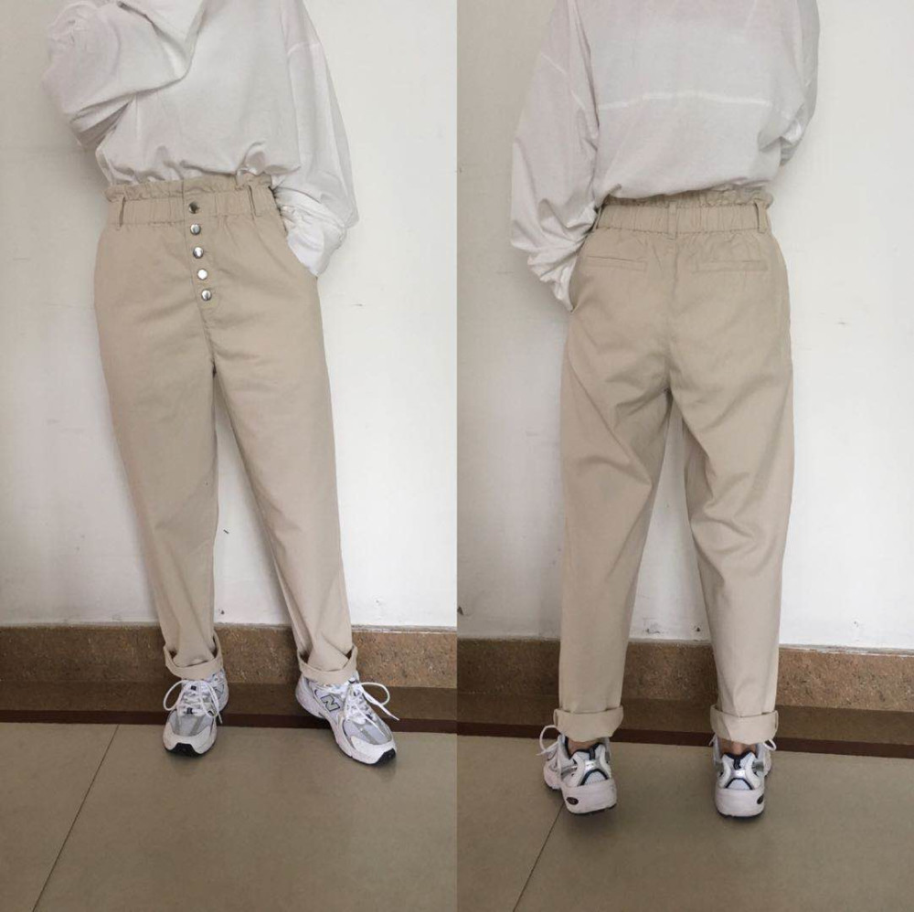 100% Cotton Ladies Casual Chino Pants
