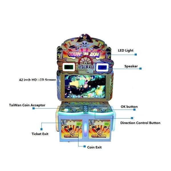 Fish Hunter Game Redemption Ticket Gambling Machine With Windows Xp Software
