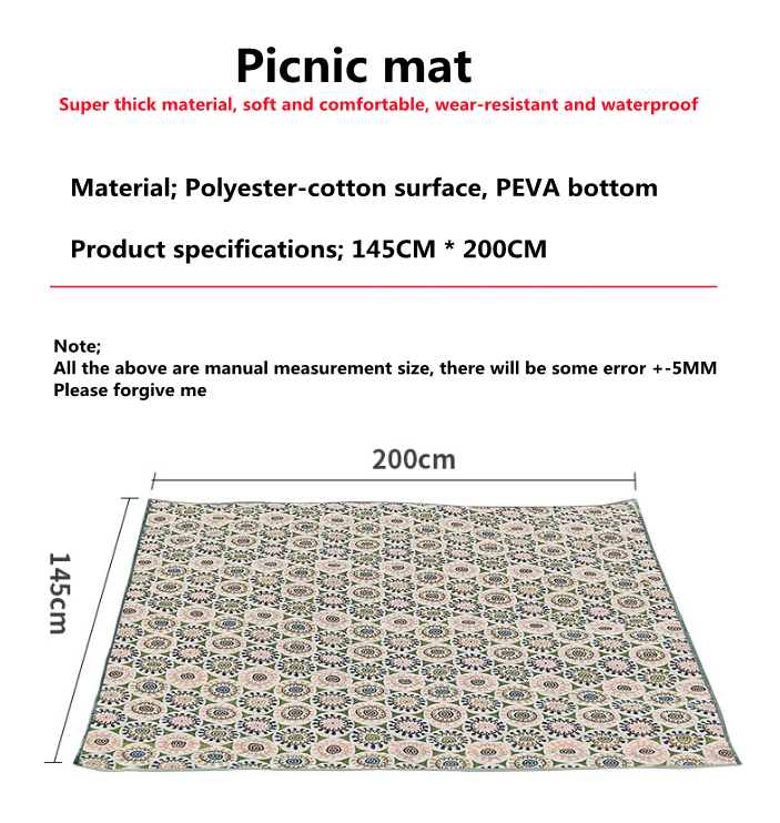 Cross Border Outdoor Picnic Mat Waterproof Moistureproof Good Helper