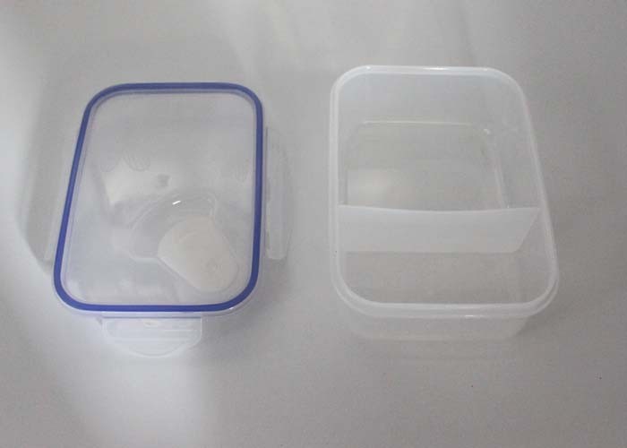 Dishwasher Safe Air Tight clear Plastic Lunch Boxes / Lunch Containers With Dividers