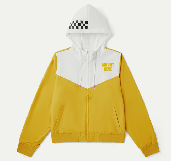 Contrast Color Zipper Up Women'S Lightweight Polyester Jacket