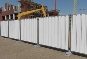 M800 Cityfence RAL 9010 Heras Temporary Hoarding