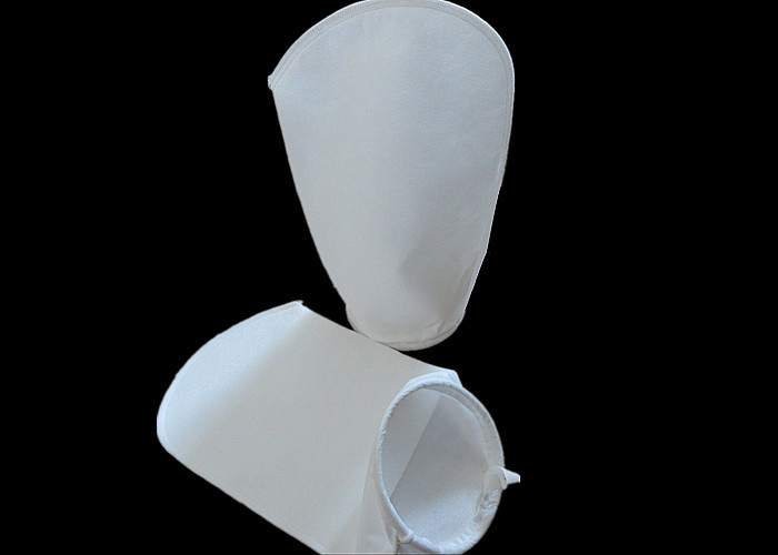 Washable PP / Polyester Industrial Dust Bags With Stainless Steel Ring / Rope