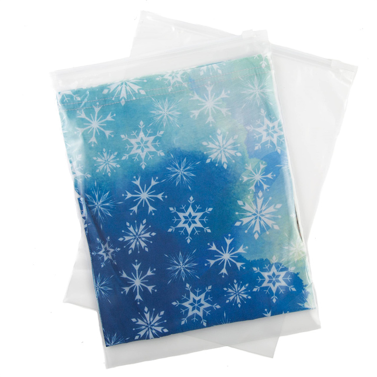 1-12 Colors Printing Polybag Zipper Vacuum Bags for Clothes and Blankets EVA Clothing Bag