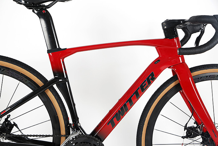 24 Speed 700*40C Carbon Fiber Gravel Bike Road Racing Disc Brake Bike