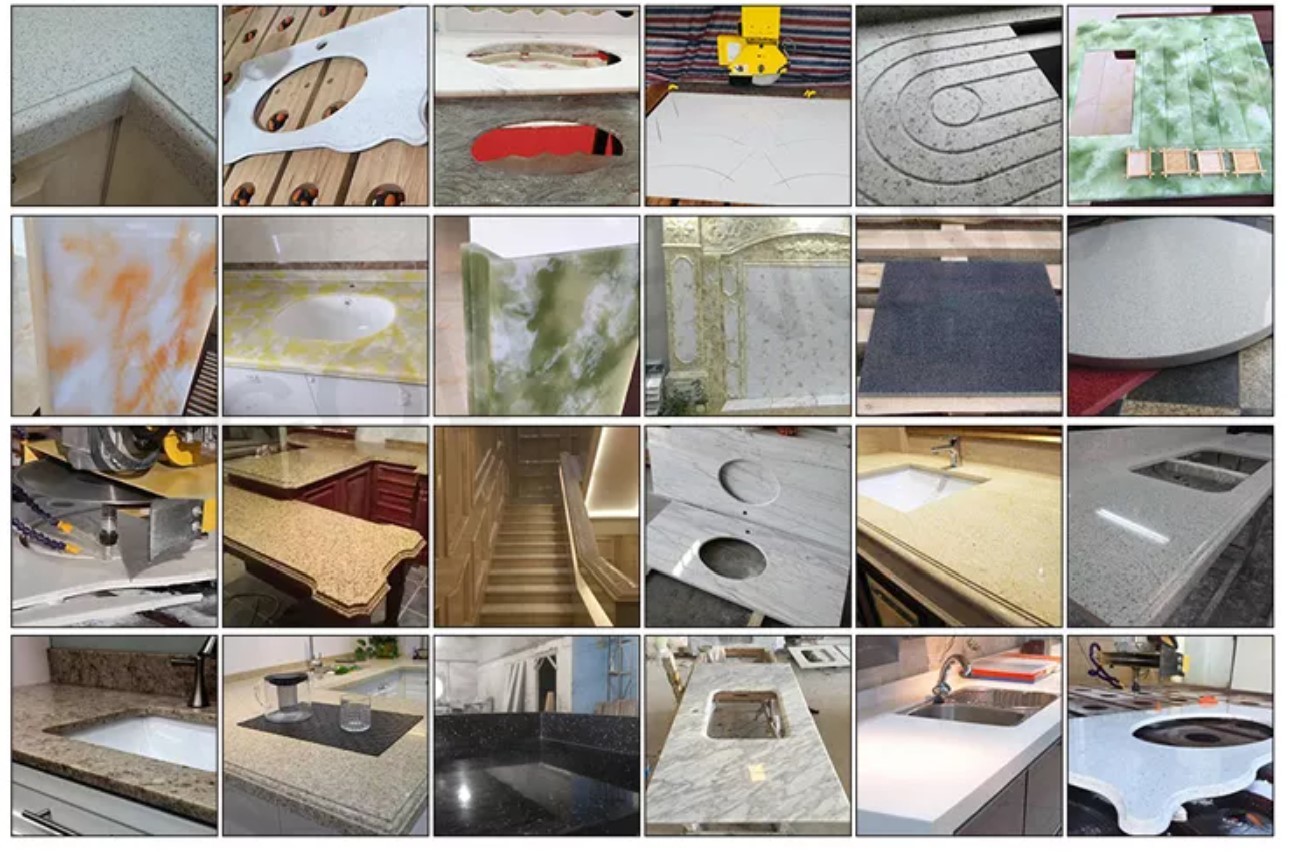 5 Axis Stone Bevel Cutting Machine Carving Marble Granite Tile Kitchen Countertop