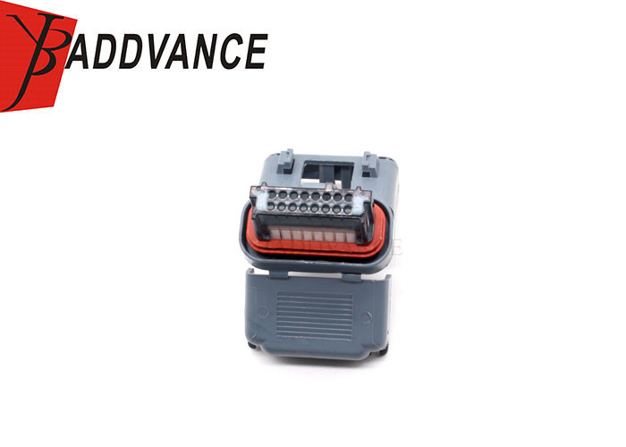 Aptiv 16 Way Electric Motor Waterproof Connector Gray Strain Relief Connector Micro-Pack 12191068