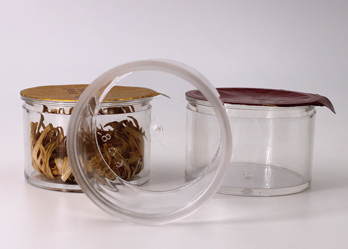 Round Clear Small Plastic Containers Capacity 30 Gram / Protein Powder Packaging