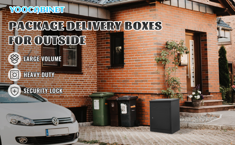 Sturdy Post Mount Parcel Box Drop Delivery for Easy Installation and Customized Color