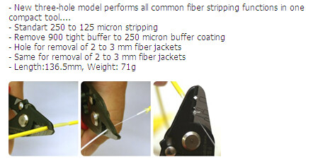 CATV TFS 392 Three Hole Optical Fiber Stripping Pliers