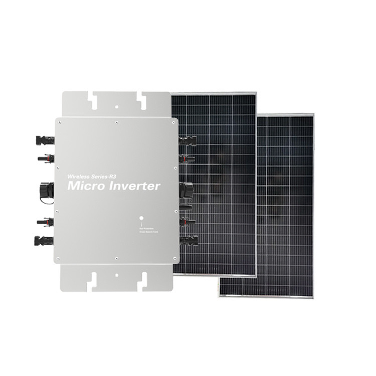 Silver Grid Connected Micro Inverter 2800w Hybrid Aluminum Alloy Household