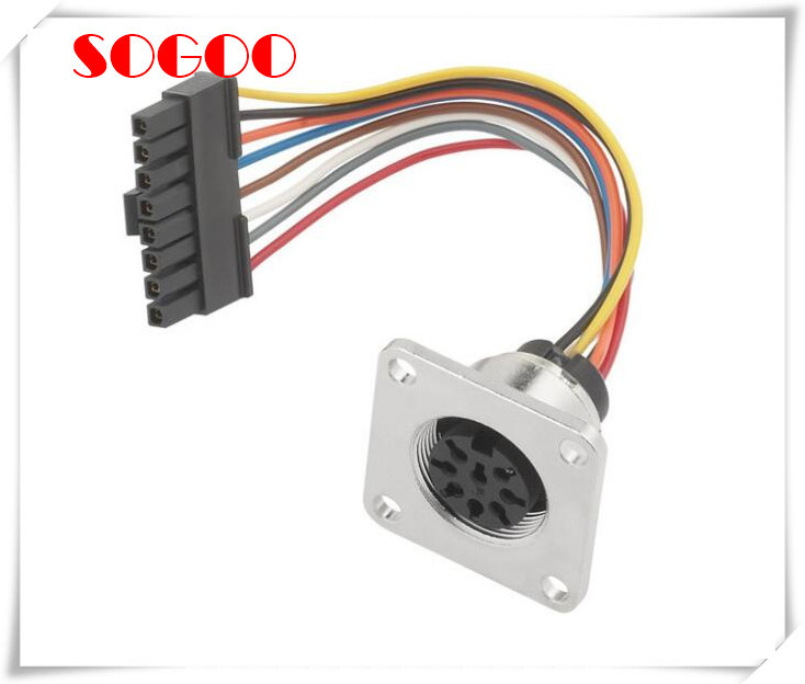 M16 Waterproof AISG RET Cable Assembly Flange Mounting With JST Connector