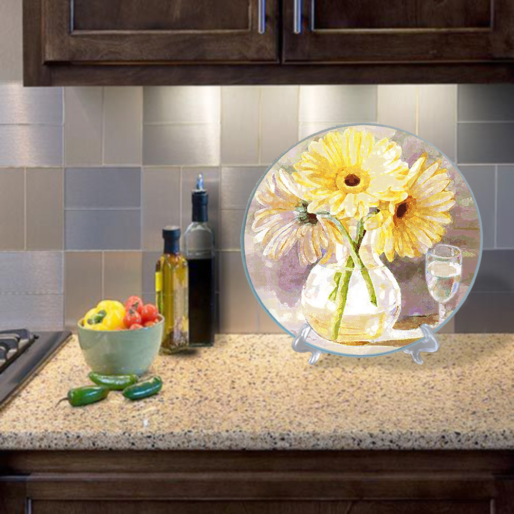 Sustainable Design Clear Float Glass Coaster Mats Pads for Table Decoration 3000 Sets