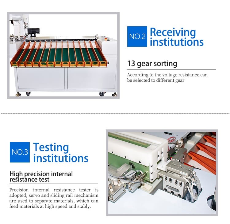 1KW Lithium Battery Manufacturing Machine , 26650 18650 Cell Sorting Machine