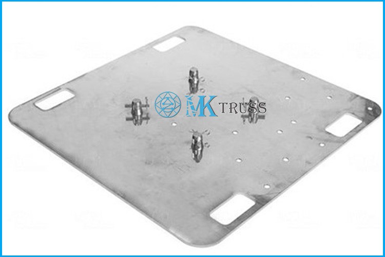 Aluminum Alloy Truss System Base Plate for Square Ground Support Structure Solution