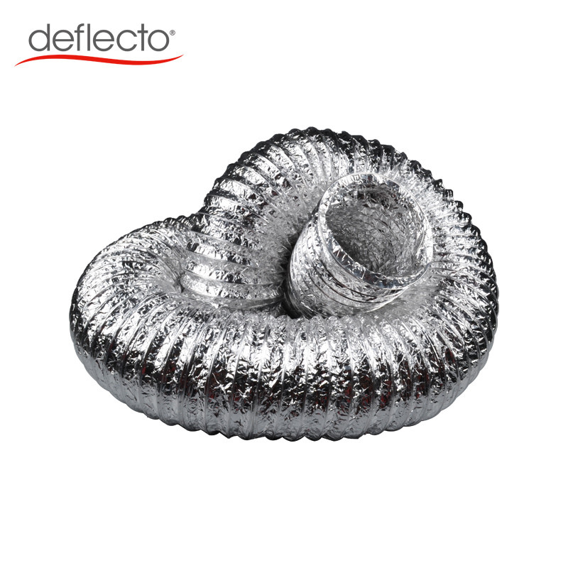 Double Layers Flexible Aluminum Air Duct 8 Inch 25 Ft AC Air Duct For Bathroom
