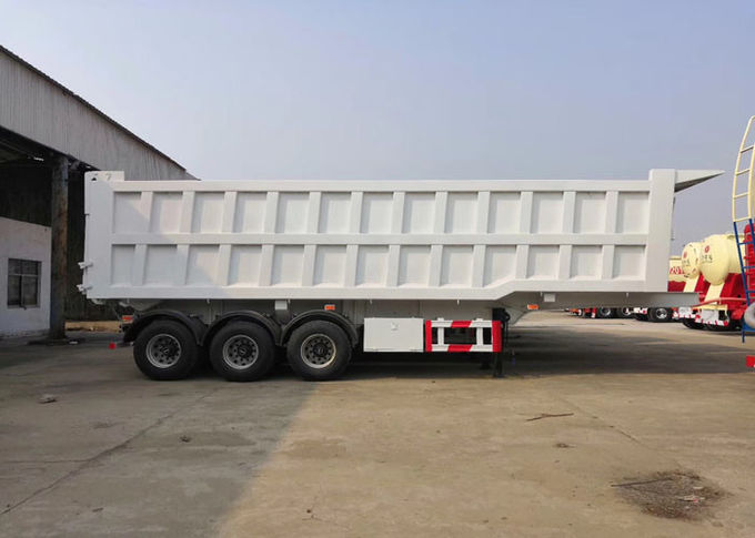 High Speed Tipper Semi Trailer Truck For Mining And Construction 25-45 CBM
