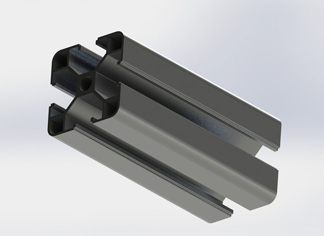 6.8mm Hole 40 * 40 Anodized T Slot Aluminum Profile With 1.1mm Thickness
