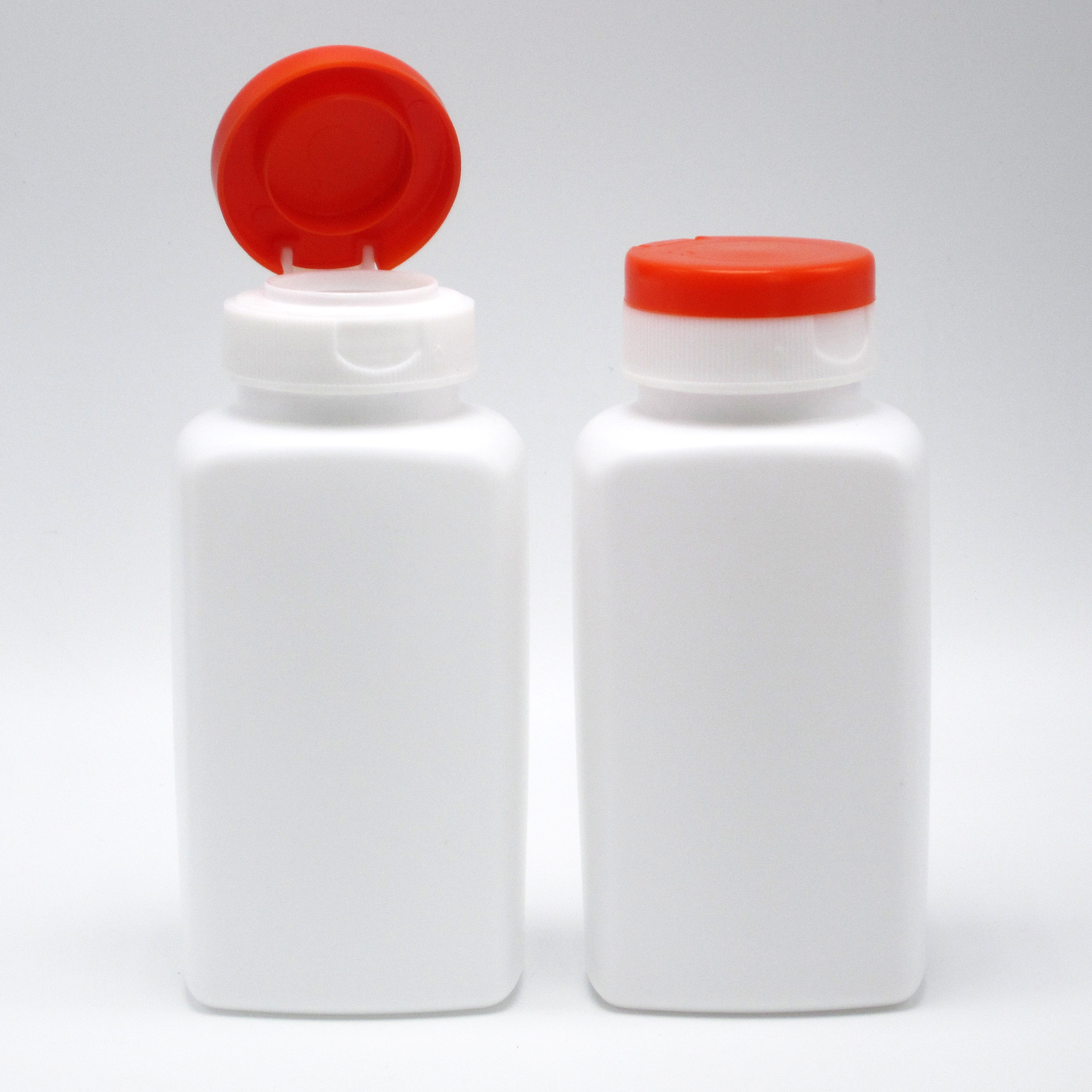 Screen Printing 190ml HDPE Square Shape Plastic Bottle for Medicine Supplement Holder