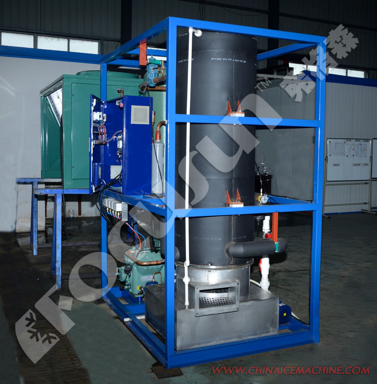 1-20Tons/day Industrial Tube Ice Machine Energy Saving Consumption of Electricity Good
