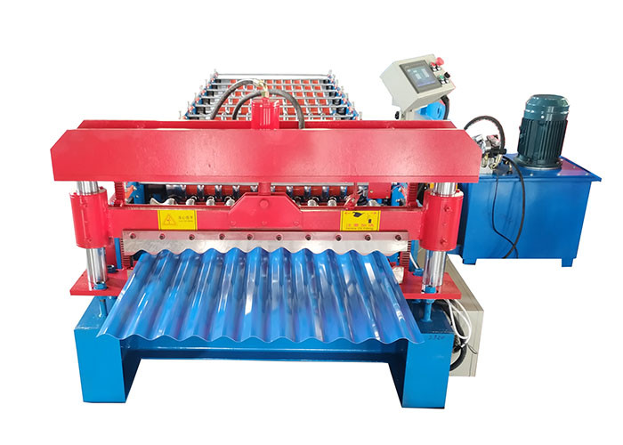 Aluminium Corrugated Sheet Roll Forming Machine High Speed