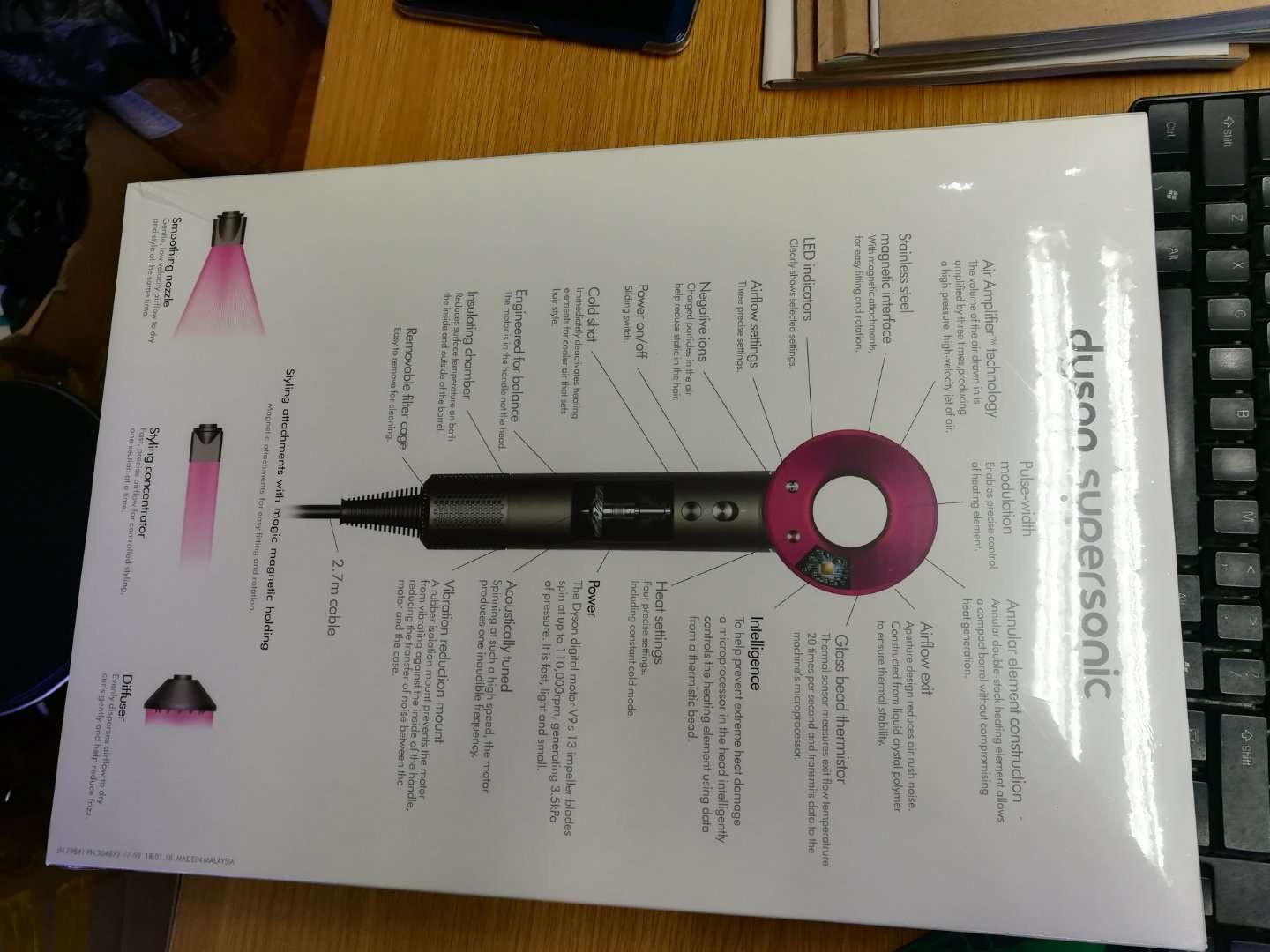 20149 Hot selling Brand New Dyson Supersonic Hair Dryer Fushia made in china grrheadsets.com