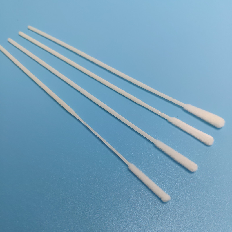 Disposable Nylon Flocked Sample Collection Swab 150mm With Breakpoint
