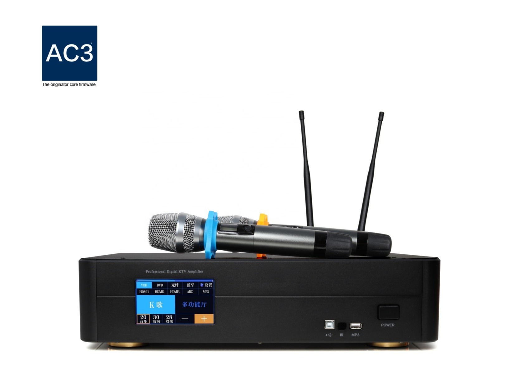 Home OEM 12.5kg AC220V Digital Karaoke Power Amplifier