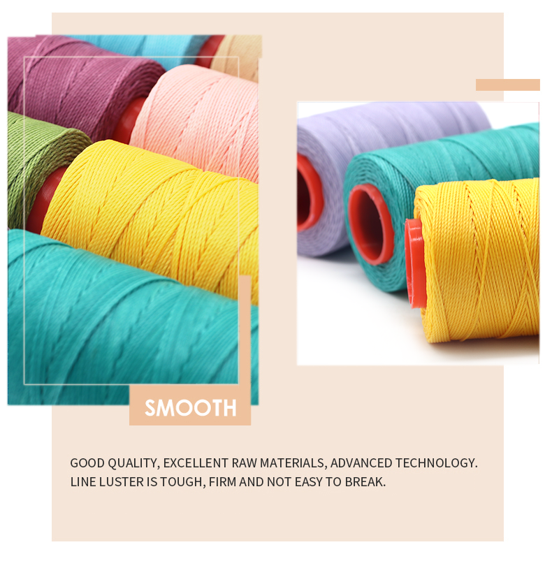 Wax Coverd Thread Hand Stitching Thread for Hand Sewing Leather 0.45mm OEM ODM Accpet