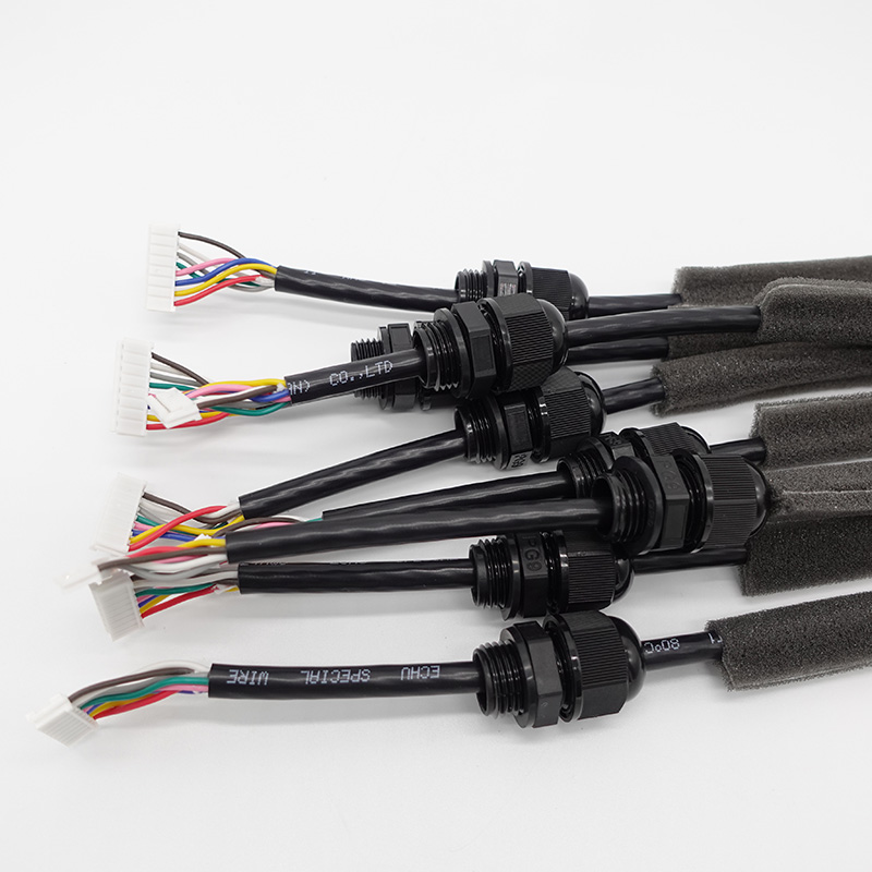 America Market AVF Cable Wiring Harness with PG9 Gland Strain Relief and Foam Insulation