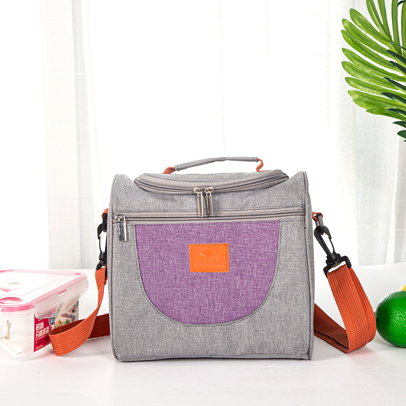 Customized Various Shape Portable Lunch Bag Food Thermal Box Durable Waterproof Office Cooler Lunchbox With Shoulder Strap