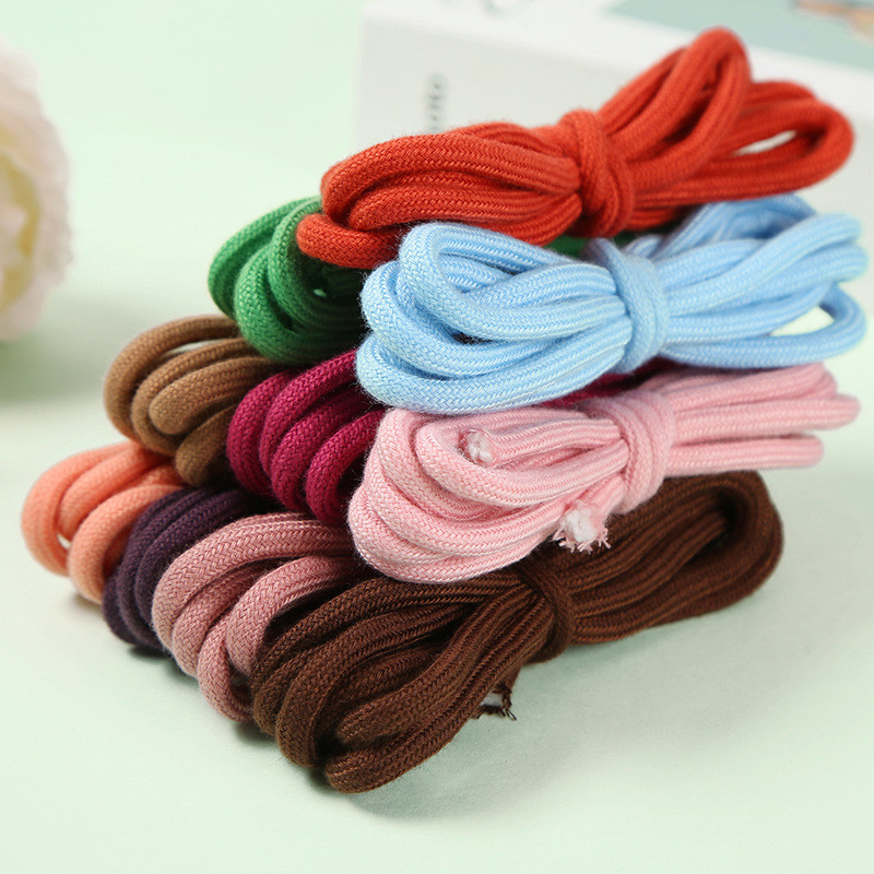 Blue Brown 6mm Braided Cotton Rope For Garment Drawstring