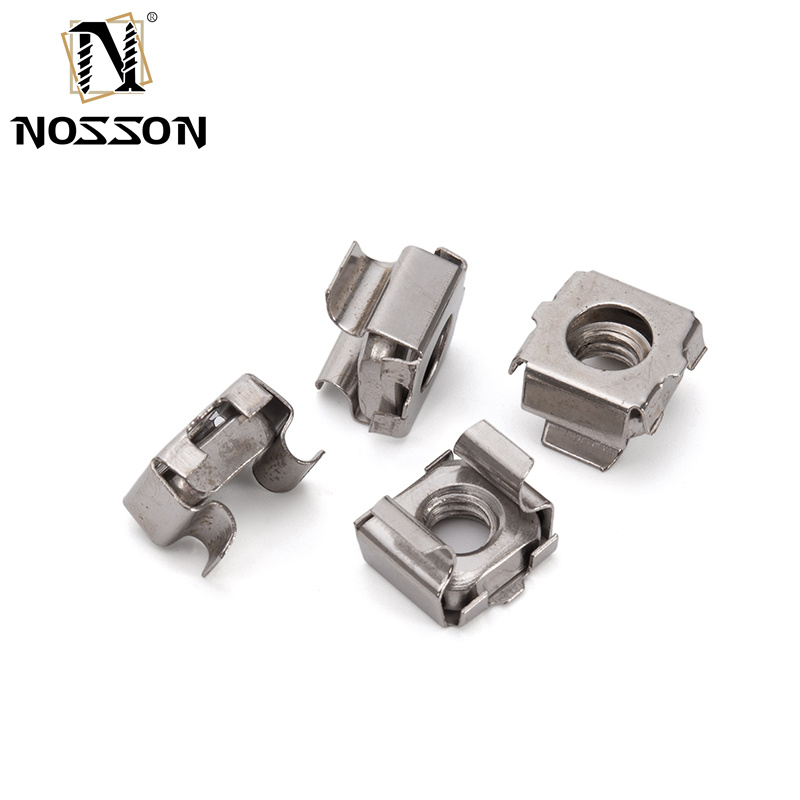 Metric Measurement System Carbon Steel Stainless Steel Square Lock Cage Nuts for Panel Decorative Fasteners