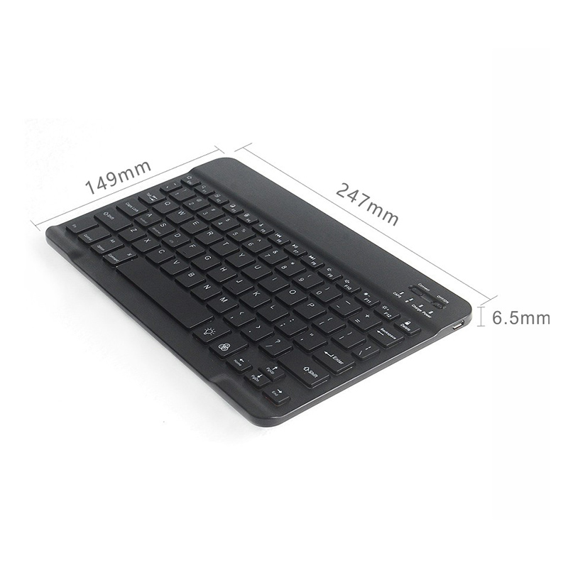 Universal Slim Rechargeable Portable Bluetooth Keyboard With Backlight
