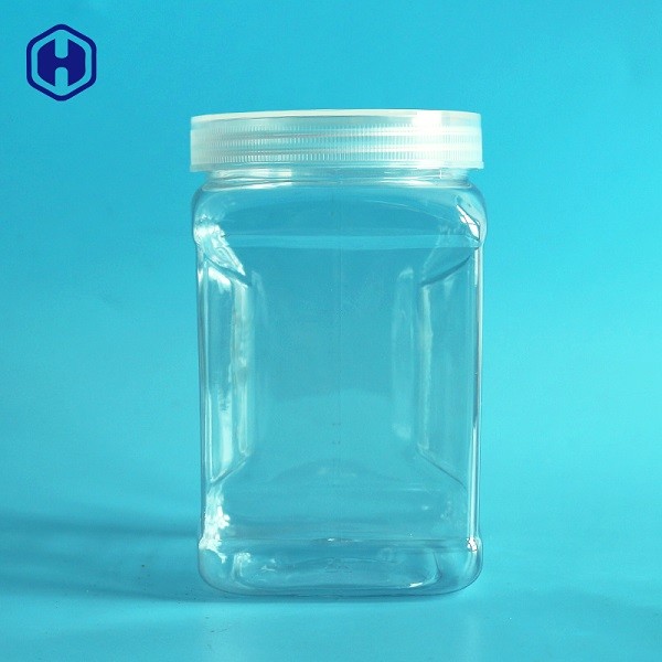 Food Grade Plastic Storage Jars With Screw Lids Airtight Leakage Proof