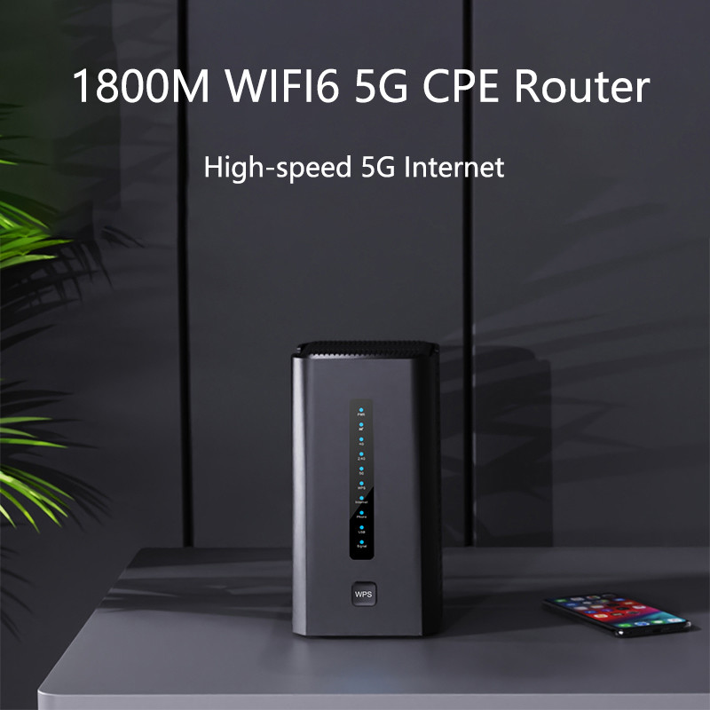 1800Mbps Dual Band 5G Wifi 6 Router 12V DC RJ11 Phone Jack