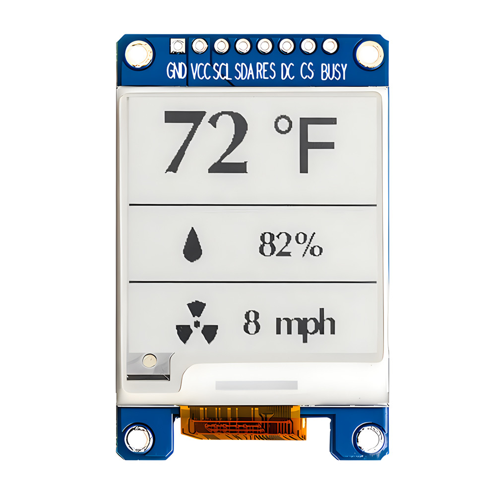 SPI E-Ink Display 1.5 Inch Black And White 152x152 Dots 1.54" E-Paper Display