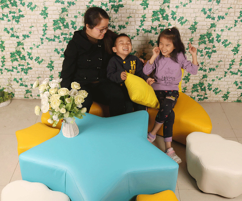 Leather Children Sofa Chair 35*28*35c For Living Room